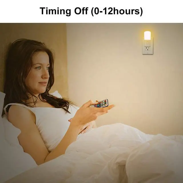 Alt view image 7 of 7 - Kids Night Lights Plug in, RGB Color Changing Night Lights