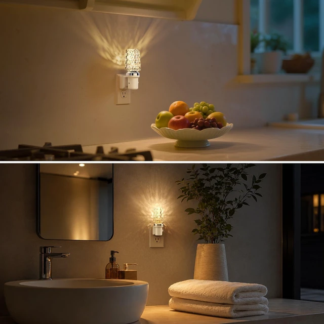 Alt view image 4 of 7 - Night Light, Dimmable Night Lights Plug into Wall, Light Sensor