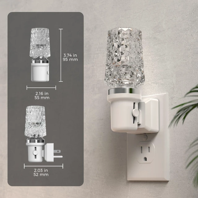 Alt view image 7 of 7 - Night Light, Dimmable Night Lights Plug into Wall, Light Sensor