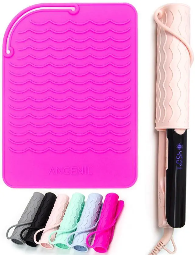 Main image of Heat-Resistant Silicone Mat for Hair Irons, 9 x 6.5 inch, Protecting Your Counter Safely