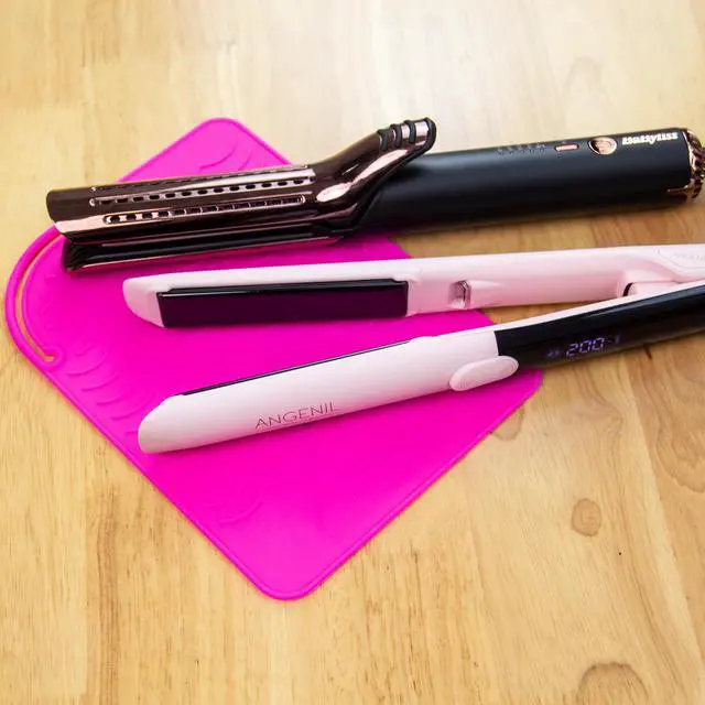 Alt view image 2 of 7 - Heat-Resistant Silicone Mat for Hair Irons, 9 x 6.5 inch, Protecting Your Counter Safely