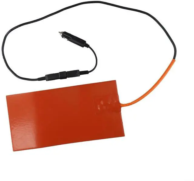 Main image of Silicone Heating Pad 12V 100W for Food Delivery Bag, 152mm x 304mm Heater Mat with Overheat Protection, Compatible with 12V Power Source