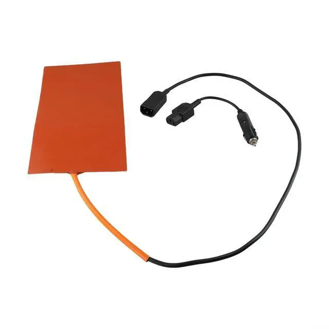 Alt view image 6 of 7 - Silicone Heating Pad 12V 100W for Food Delivery Bag, 152mm x 304mm Heater Mat with Overheat Protection, Compatible with 12V Power Source