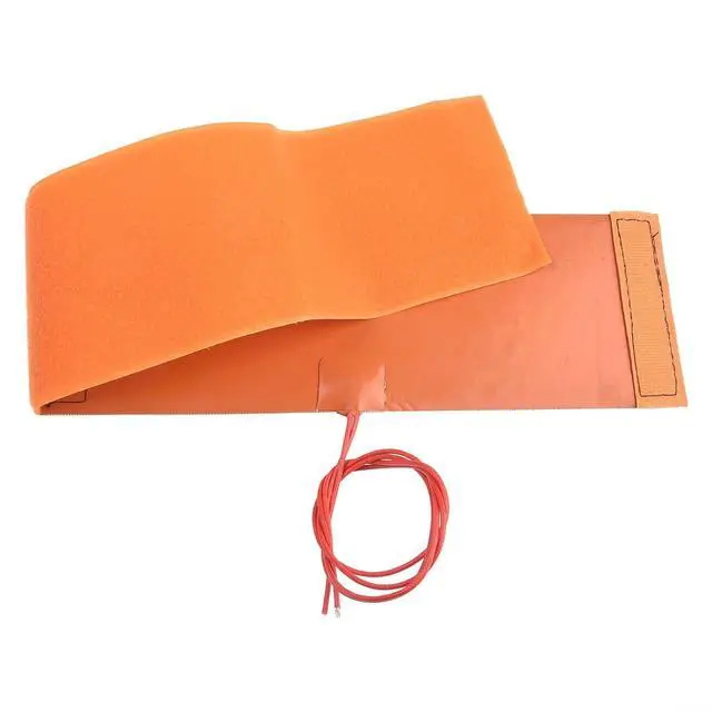 Alt view image 6 of 7 - for 12V 240W Silicone Bottle Heater Flexible Heating Pad Mat Orange 10x30cm Portable Electric Warm Pad for Bottles Car Travel Outdoor Home Use