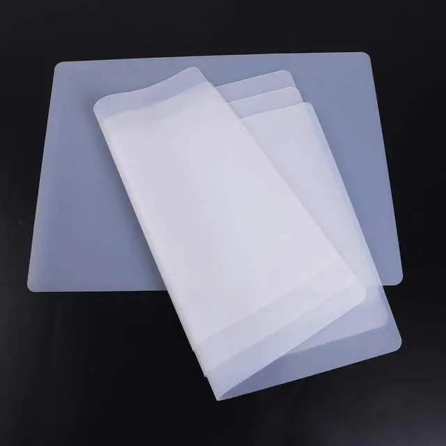 Main image of 8"W x 9.5"L Small Clear Silicone Craft Mats: Heat Resistant Non-Slip 4 Pcs