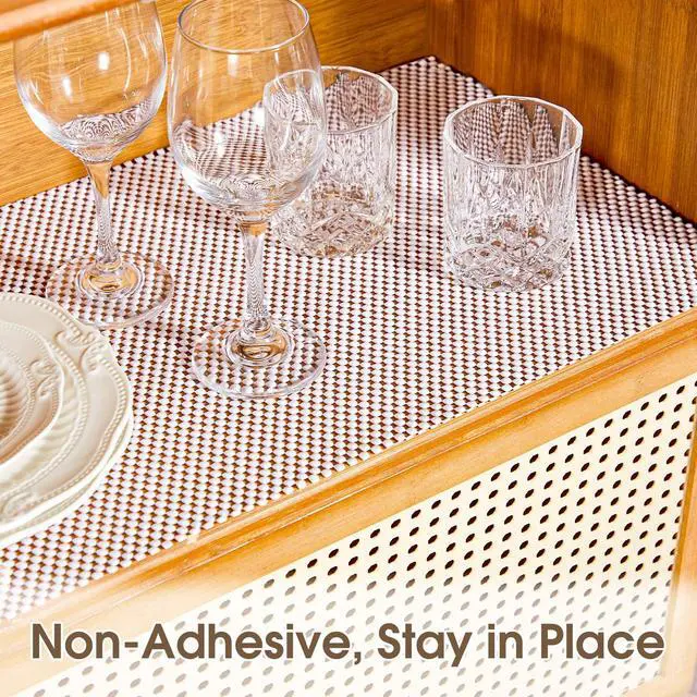 Alt view image 2 of 7 - Shelf Liner for Kitchen Cabinets and Drawers, White, 12" x 120"