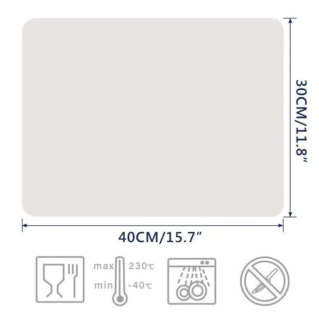Alt view image 2 of 6 - 2 Pack Silicone Crafting Mats, 15.7" x 11.8" Silicone Mat for Crafts, Large Heat Resistant Sheet for Jewelry Casting, Epoxy Resin, Painting, Counter Table Protector, Placemat, Nonslip, Beige