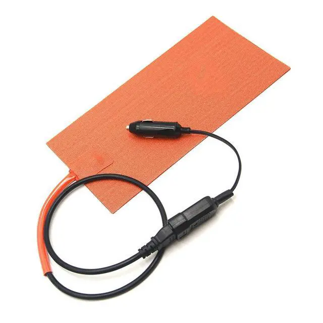 Alt view image 3 of 7 - 12V 100W Silicone Heating Pad Mat Quick Heater with Detachable Power Cable for Food Delivery Bag 5.98X11.97 Inches