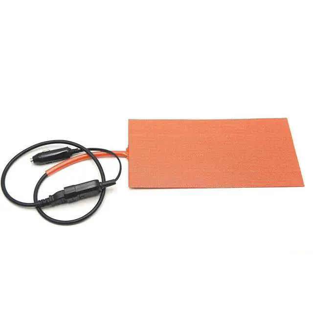 Alt view image 5 of 7 - 12V 100W Silicone Heating Pad Mat Quick Heater with Detachable Power Cable for Food Delivery Bag 5.98X11.97 Inches