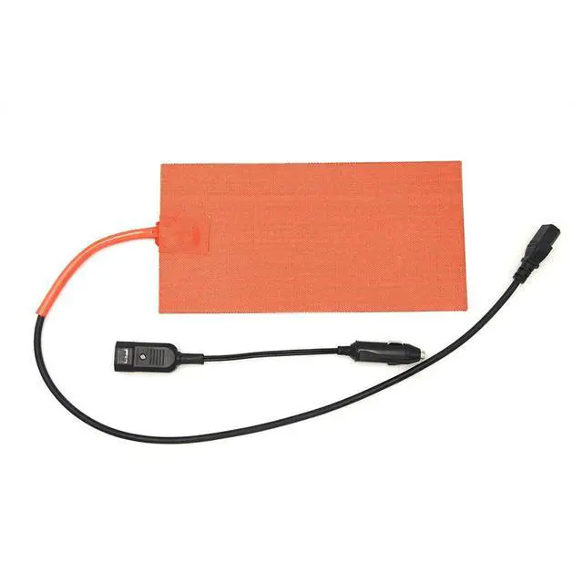 Alt view image 4 of 7 - 12V 100W Silicone Heating Pad Mat Quick Heater with Detachable Power Cable for Food Delivery Bag 5.98X11.97 Inches