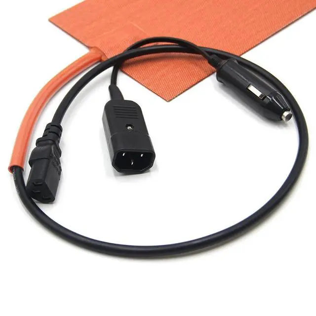 Alt view image 6 of 7 - 12V 100W Silicone Heating Pad Mat Quick Heater with Detachable Power Cable for Food Delivery Bag 5.98X11.97 Inches