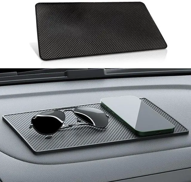 Main image of Car Dashboard Anti-Slip Mat, 10.6"×5.9" Non-Slip Adhesive Pad, Grid