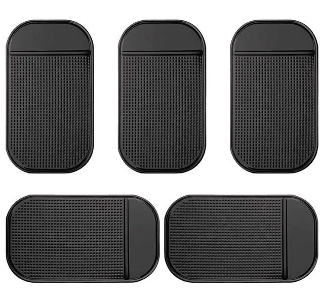 Alt view image 7 of 7 - Car Dashboard Anti-Slip Mat, 5-Pack Non Slide Pad for Car Sticky Extra-Thick Dash Pad for Radar Detector, Cell Phone, Sticky Mat and Anti Slip Pad/Car Dash Accessories