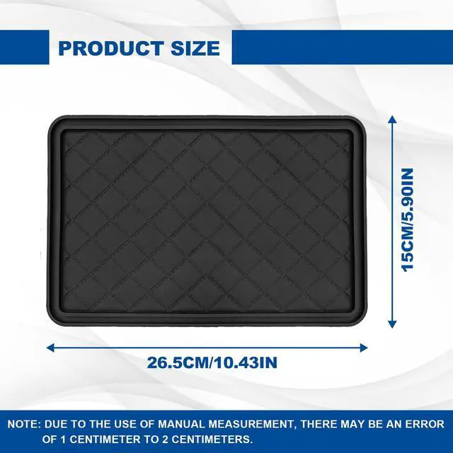 Alt view image 2 of 7 - Car Dashboard Anti-Slip Mat, 10.4"x 5.9" Multifunctional Universal Car Magic Dashboard Sticky Adhesive Mat, for Phones Sunglasses Keys Electronic Devices and More Use