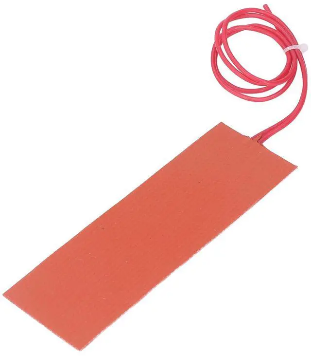 Alt view image 6 of 7 - 4PCS 20W 12V Silicone Rubber Heating Pad Flexible Silicone Heater Mat Electric Blanket Mat for Mixing and Thermal Insulation of Industrial Equipment