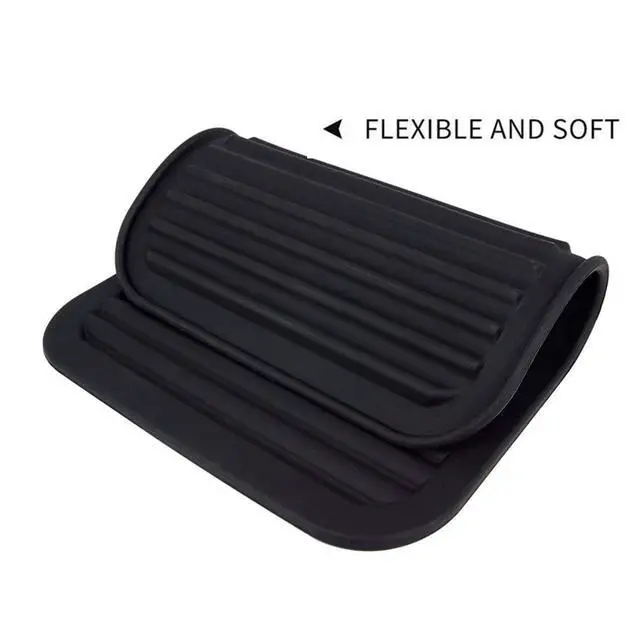 Alt view image 4 of 7 - Silicone Trivets for Hot Dishes, for Hot Pots and Pans, Silicone Pads Mat Set, Heat Resistant Placements, Small Dish Drying Mat, Grey Rectangular Trivets Set 2