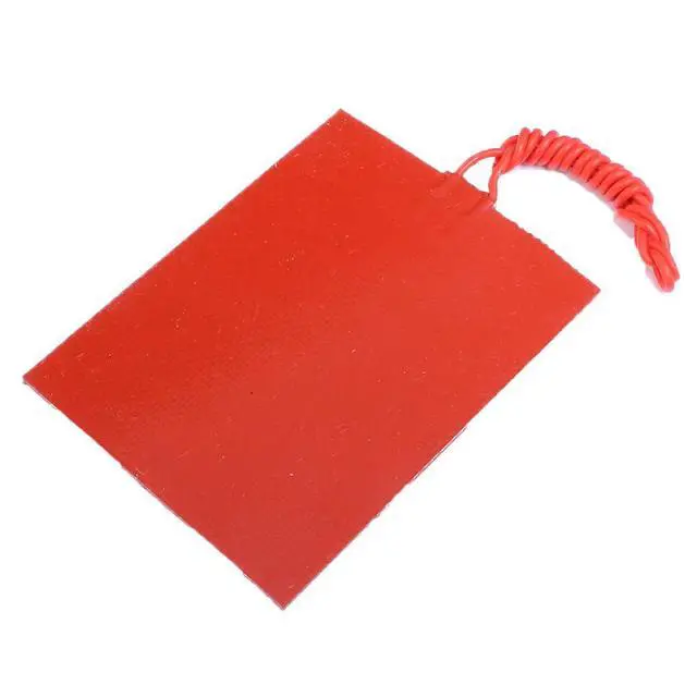 Alt view image 3 of 7 - 4PCS Silicone Heating Element, Icstation Heating Pad for Electronics 12V 25W Rubber Heater Constant Temperature 80X100mm/3.15X3.94 inch