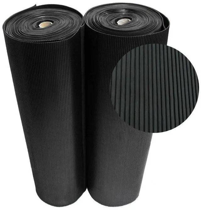 Main image of Ramp Cleat Non-Slip Outdoor Rubber Mats - 1/8" x 3 ft x 4 ft