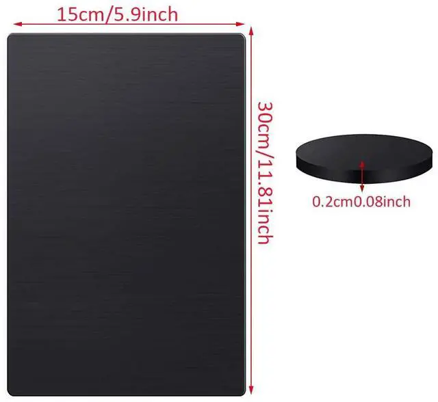 Alt view image 2 of 6 - 2Pcs Rubber Non Slip Pads Self-Stick,Rubber Pads Anti Skid Pads,Self-Stick Adhesive Non-Slip Mat for Furniture and Floor Protectors (15x30cm/5.9x11.81inch)