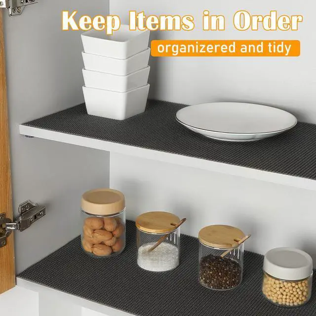Alt view image 4 of 6 - Non-Slip Shelf Cabinet and Drawer Liner, 12IN x 10FT, Black