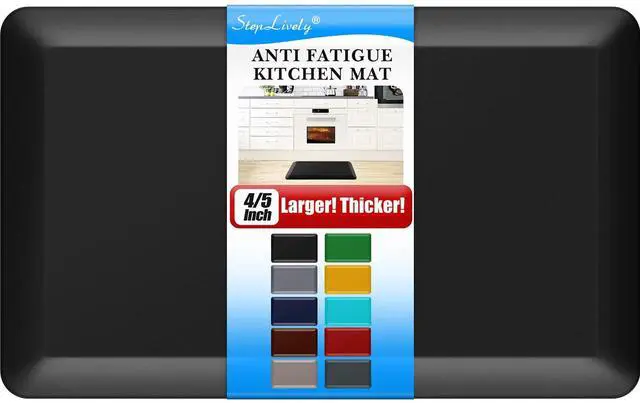 Main image of 4/5 Inch Thick Kitchen Mat - Cushioned Anti Fatigue Mat for Kitchen Floor