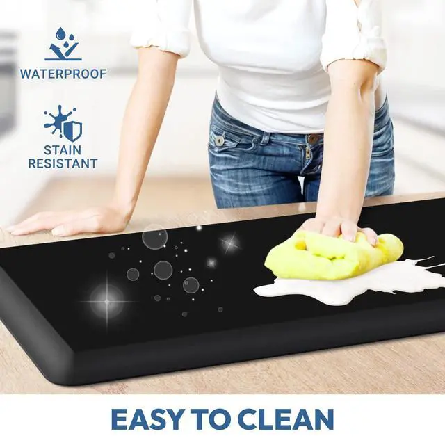 Alt view image 3 of 7 - 4/5 Inch Thick Kitchen Mat - Cushioned Anti Fatigue Mat for Kitchen Floor