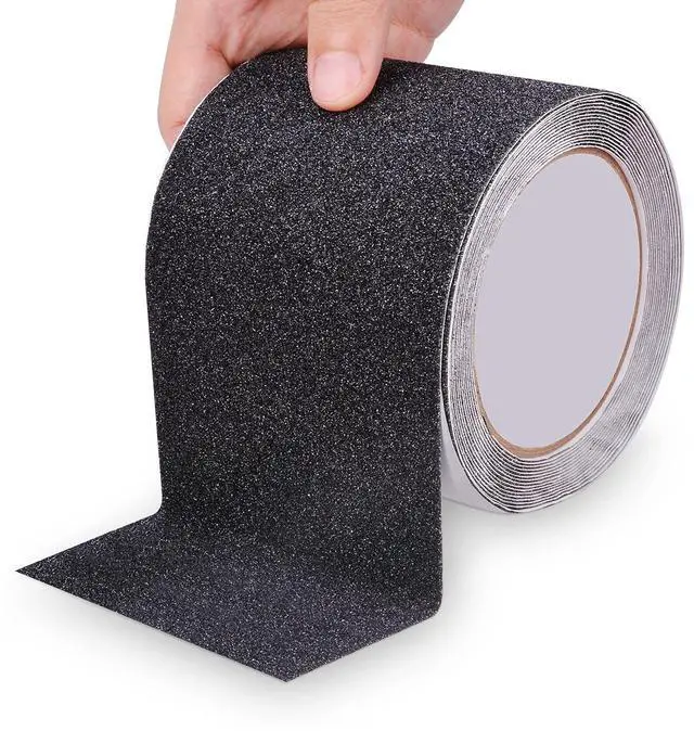 Main image of Anti Slip Tape, Waterproof Self Adhesive Black 4"x32.8Ft Grip Tape