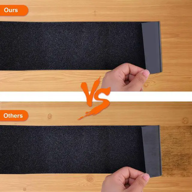 Alt view image 4 of 7 - Anti Slip Tape, Waterproof Self Adhesive Black 4"x32.8Ft Grip Tape