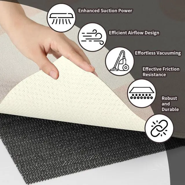 Alt view image 3 of 7 - Non Slip Rug Pads 2x3 Ft Non Skid Thick Rug Pad Gripper