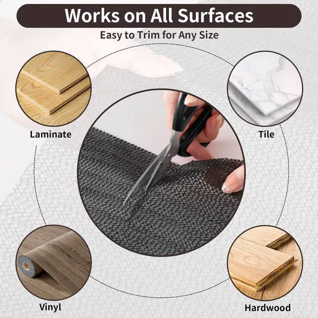 Alt view image 5 of 7 - Non Slip Rug Pads 2x3 Ft Non Skid Thick Rug Pad Gripper