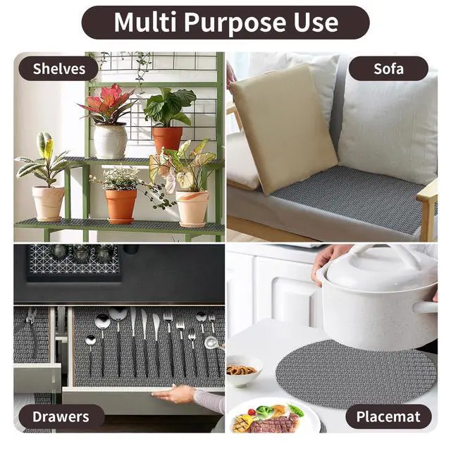 Alt view image 6 of 7 - Non Slip Rug Pads 2x3 Ft Non Skid Thick Rug Pad Gripper