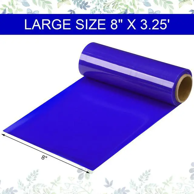 Alt view image 2 of 7 - 2 Rolls Non Slip Material Roll, 8 Inch x 3.25 ft Silicone Roll Cut to Size Blue Non Slip Mat Large Table Pads for Baking Drawer Crafts Counter Eating Aids Drawer