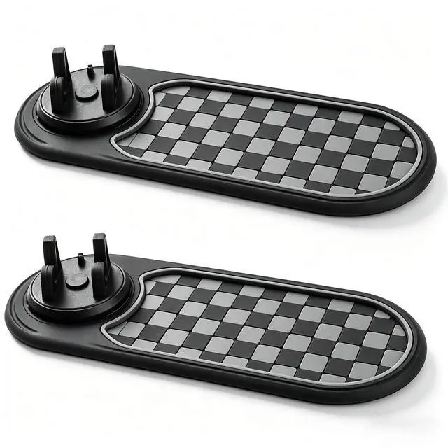 Main image of 2 Pack Upgraded Anti Slip Mat for Car Dashboard with Improved Phone Holder