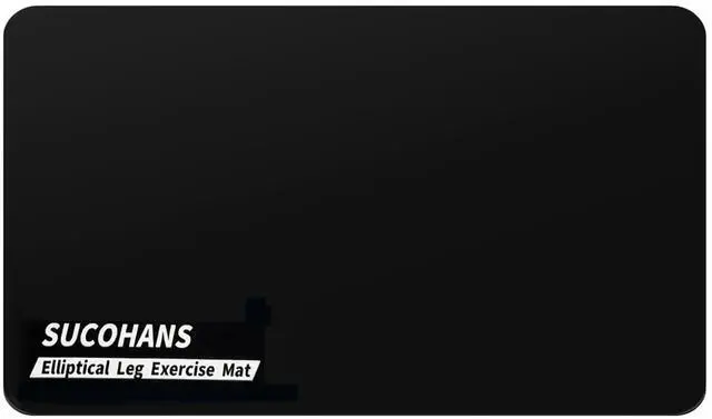 Main image of Black Under Desk Elliptical Mat 23.6" x 17", Non-Slip Mat for Stepper