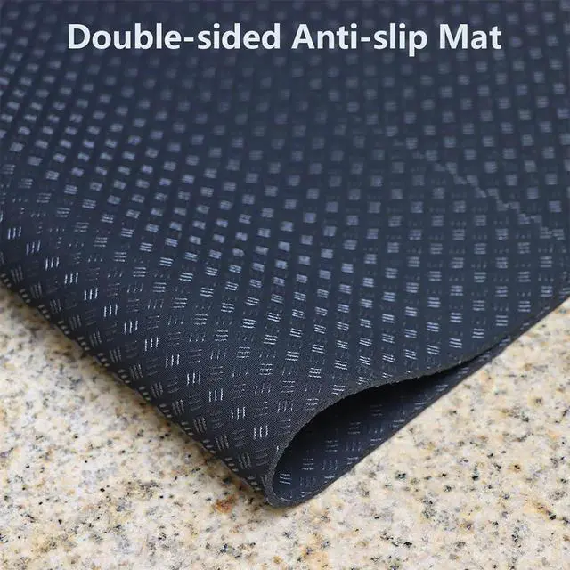 Alt view image 2 of 7 - Double-Sided Non Slip Mat for Stepper Exercise Machine & Under Desk Mini Elliptical Exercise Equipment, Small Workout Floor Protection Mat for Seated Pedal Exerciser, Indoor Cycling Bike