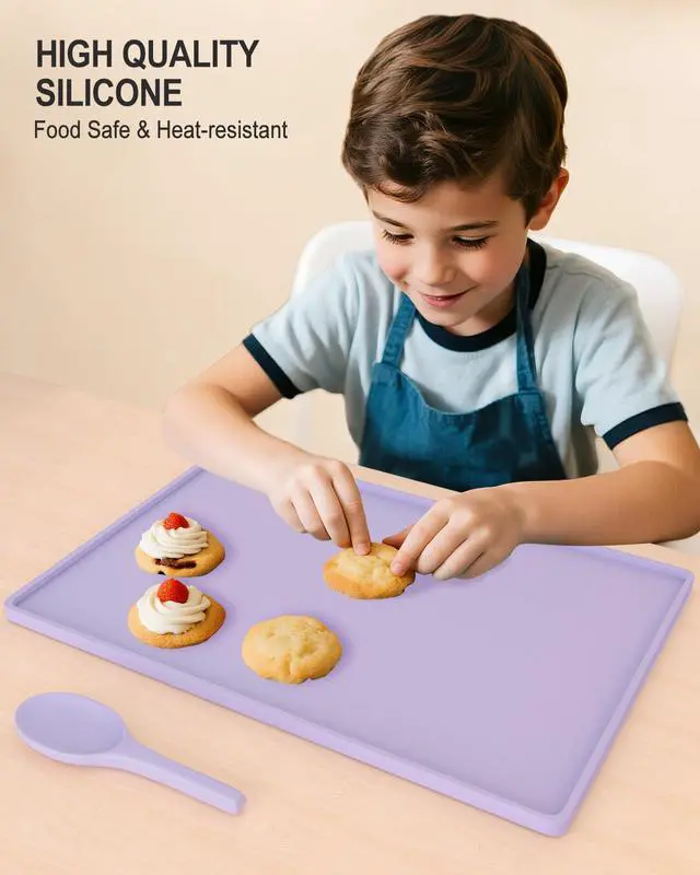 Alt view image 3 of 7 - Silicone Art Mat for Crafts, 12" x 19" Waterproof Non-Slip Painting Mat
