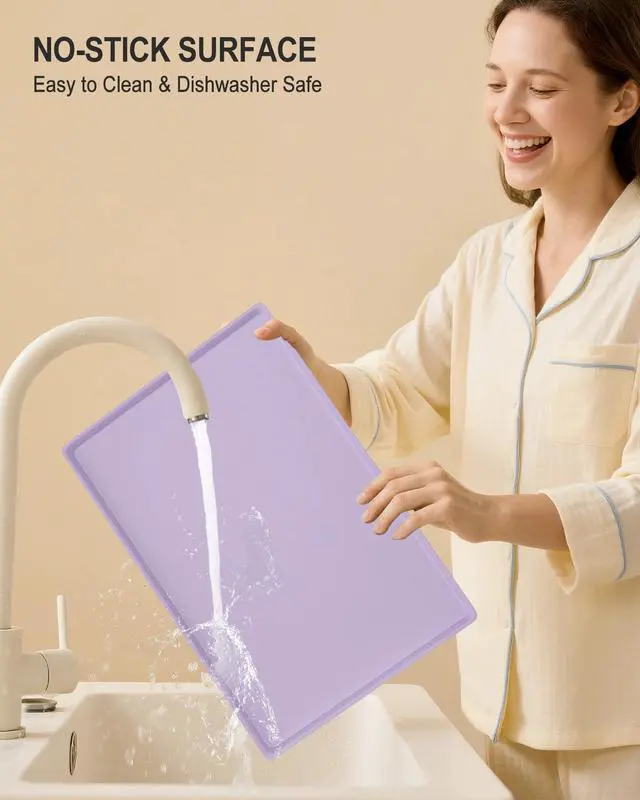 Alt view image 6 of 7 - Silicone Art Mat for Crafts, 12" x 19" Waterproof Non-Slip Painting Mat