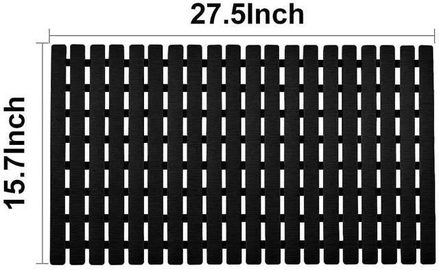 Alt view image 5 of 7 - Shower Mat Non Slip Bathtub Mat with Suction Cups and Drain Holes 27.5 x15.7 Inch Bath Mat for Tub & Shower.Easy Dry,Easy to Cut,Eco-Friendly