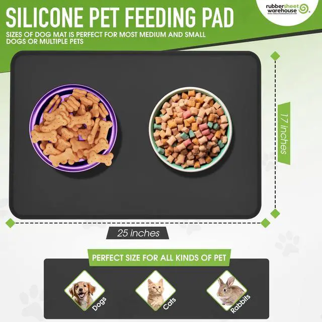 Alt view image 5 of 7 - Multi-Purpose Silicone Rubber Mat, Non-Slip Surface, Indoor Outdoor Use, Easy Clean