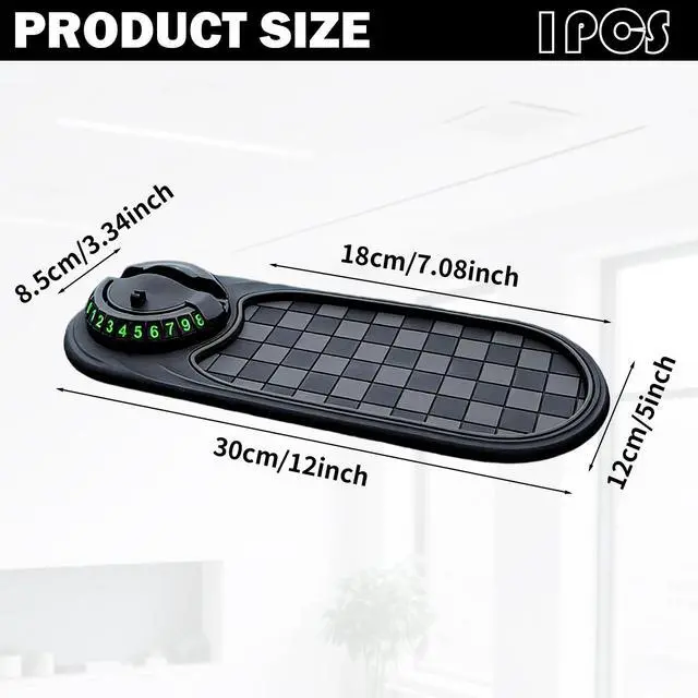 Alt view image 2 of 6 - Anti Slip Mat for Car Dashboard Universal Non-Slip Pad for Phone Keys