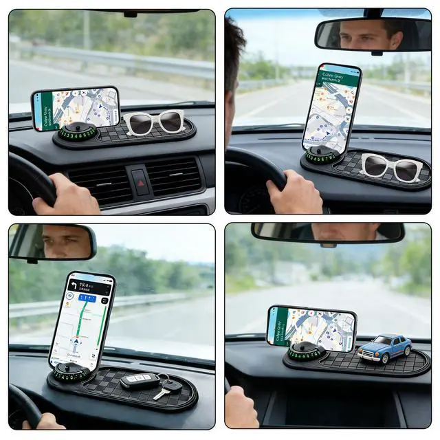 Alt view image 5 of 6 - Anti Slip Mat for Car Dashboard Universal Non-Slip Pad for Phone Keys