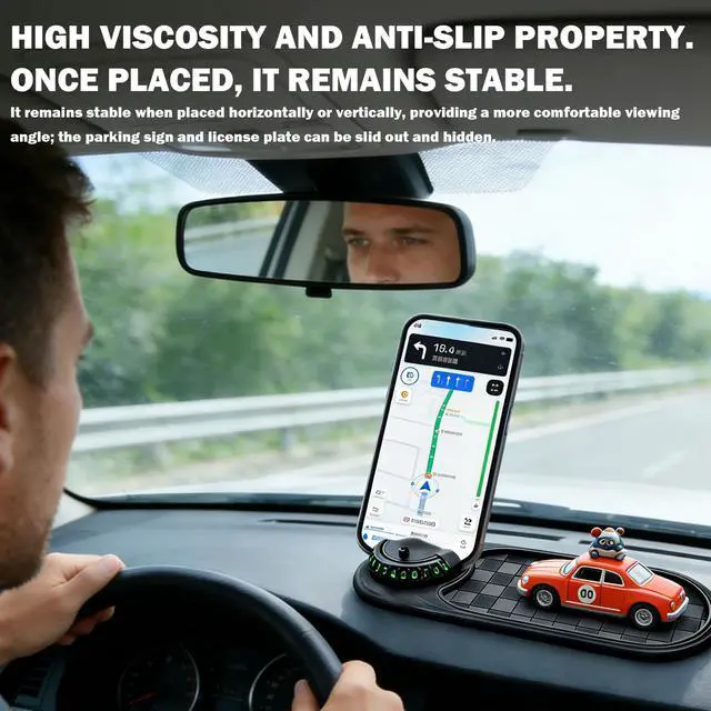 Alt view image 6 of 6 - Anti Slip Mat for Car Dashboard Universal Non-Slip Pad for Phone Keys