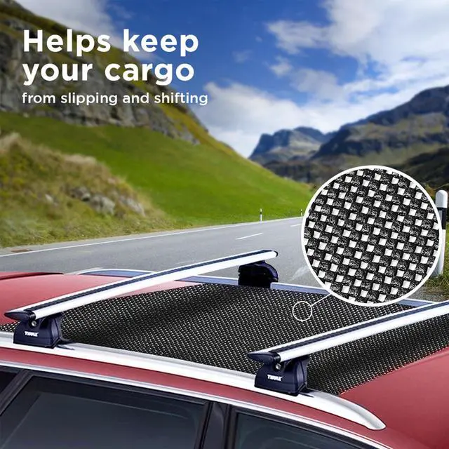 Alt view image 2 of 7 - 60"x40" Anti Slip Mat for Car Top Carrier Rack & Rooftop Cargo Bag | Trimmable Car Roof Cargo Carrier Pad | Multifunctional Roof Rack Pads Mat Cargo Liner | Protective Mat for Truck SUV Van RV