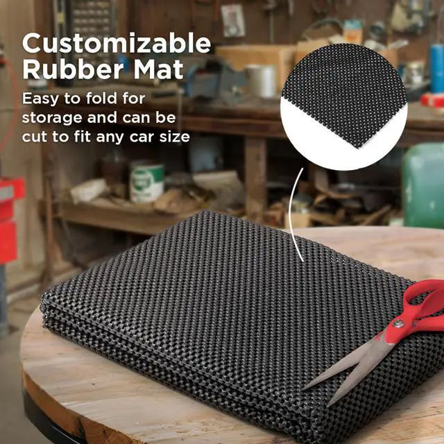 Alt view image 4 of 7 - 60"x40" Anti Slip Mat for Car Top Carrier Rack & Rooftop Cargo Bag | Trimmable Car Roof Cargo Carrier Pad | Multifunctional Roof Rack Pads Mat Cargo Liner | Protective Mat for Truck SUV Van RV