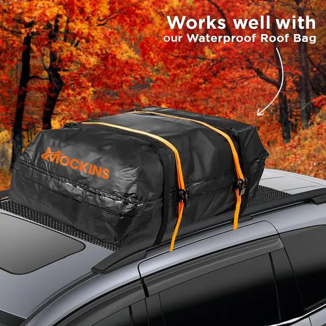 Alt view image 5 of 7 - 60"x40" Anti Slip Mat for Car Top Carrier Rack & Rooftop Cargo Bag | Trimmable Car Roof Cargo Carrier Pad | Multifunctional Roof Rack Pads Mat Cargo Liner | Protective Mat for Truck SUV Van RV