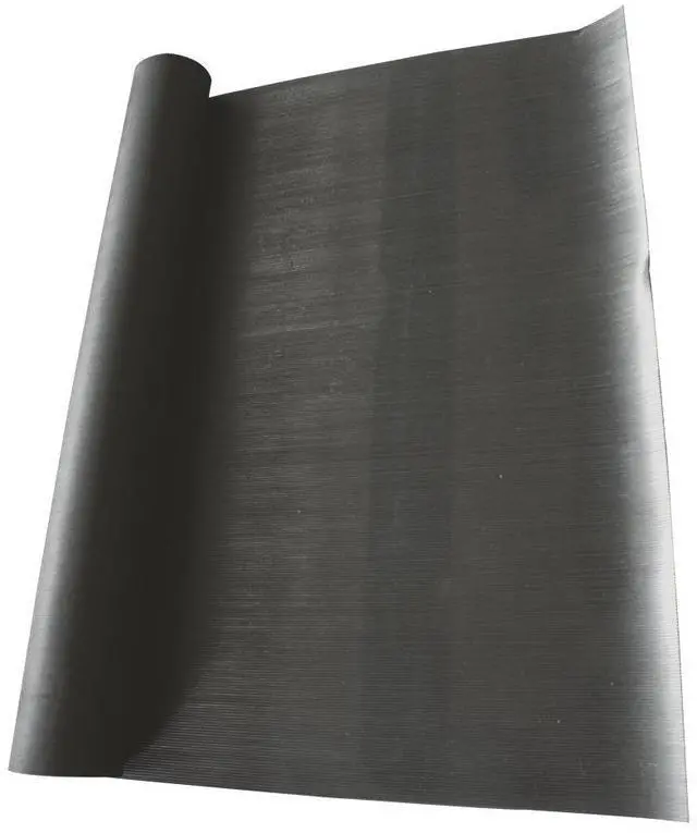 Alt view image 3 of 6 - Fine Rib Corrugated Rubber Floor Mat - 1/8" x 3ft x 4ft Black