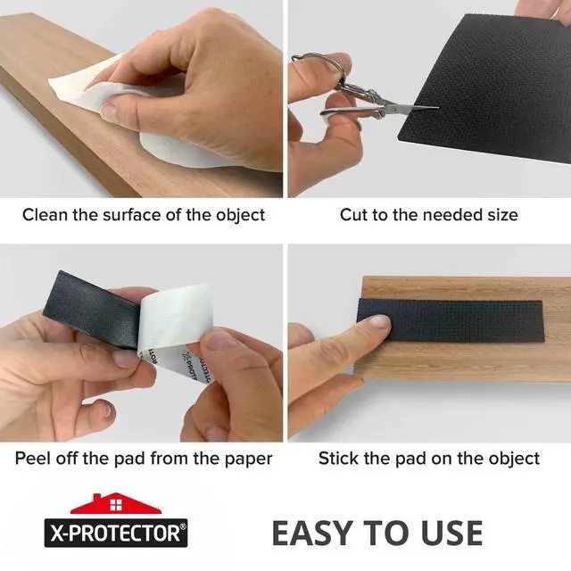 Alt view image 5 of 6 - Rubber Roll 40 x 4 inches - Black Non Slip Pad - Anti Skid Pads