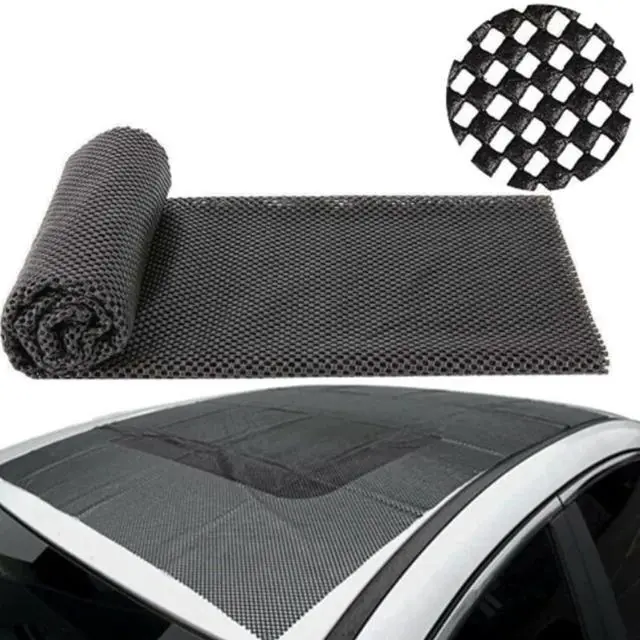 Alt view image 6 of 7 - Trunk Mat for Cars Anti Slip Mat Cargo Liner Protector Durable Elastic Offers Protection Easily Cuttable to Different Sizes Universal Fit Multiple Use Car Roof Protector, Rug Non Slip Mat Pad (Black)