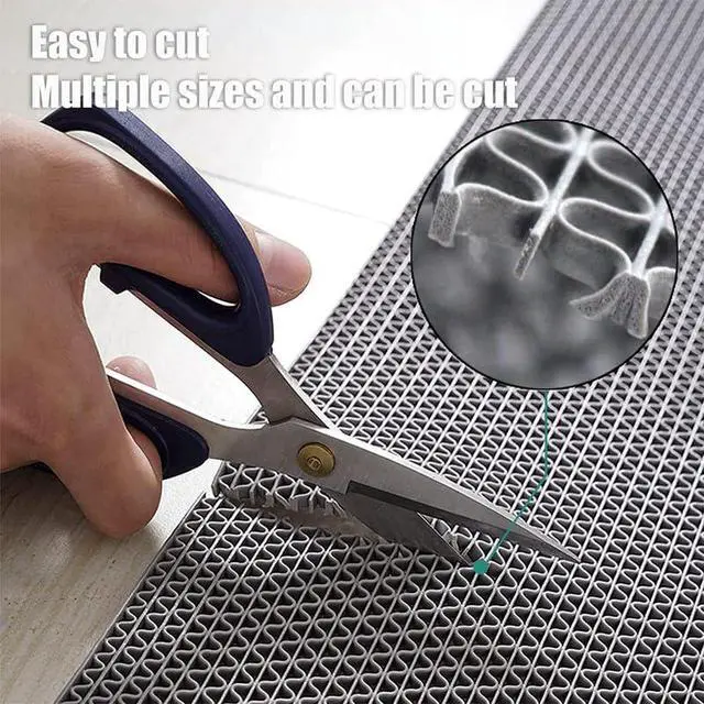 Alt view image 2 of 7 - Anti-Slip Drainage Mat Outdoor & Indoor Heavy-Duty Commercial Rubber Mat Kitchen Garage, Restaurant & Sauna Floor Mat(Grey, 3FTX10FT)