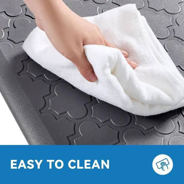 Alt view image 7 of 7 - Kitchen Mats for Floor, Cushioned Anti Fatigue Mat, Non-Slip, Grey